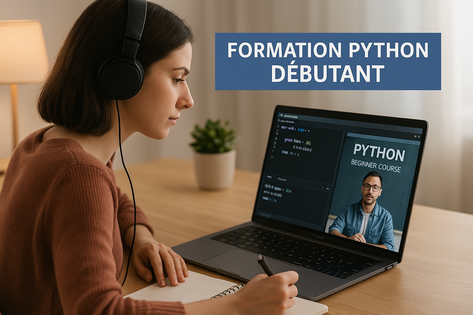 Formation Python débutant pour apprendre à coder pas à pas, comprendre les bases de la programmation avec Python, maîtriser les concepts essentiels comme les variables, les boucles, les conditions, et développer des compétences solides pour créer vos premiers programmes et scripts.
